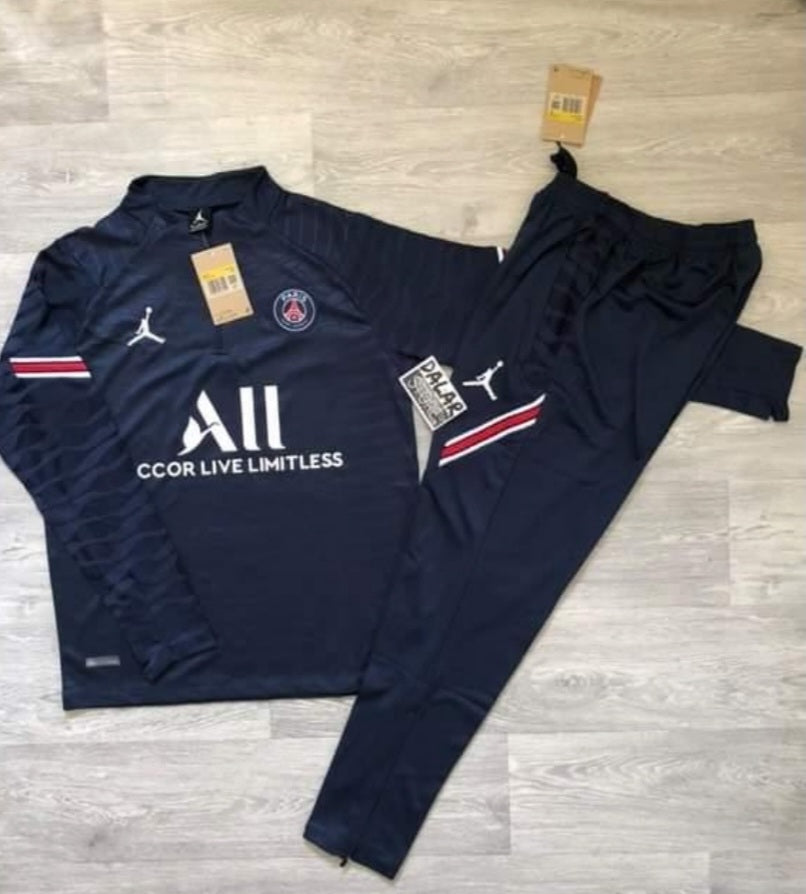 Navy Blue Psg x Jordan Full Tracksuit