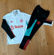 Load image into Gallery viewer, Man Utd x Adidas Full Zip Tracksuit 23/24 - White/Red

