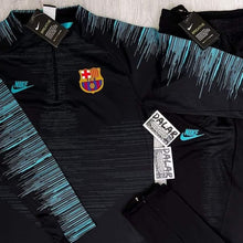 Load image into Gallery viewer, Nike FC x Barca 1/4 Zip Full Tracksuit - Black/Green
